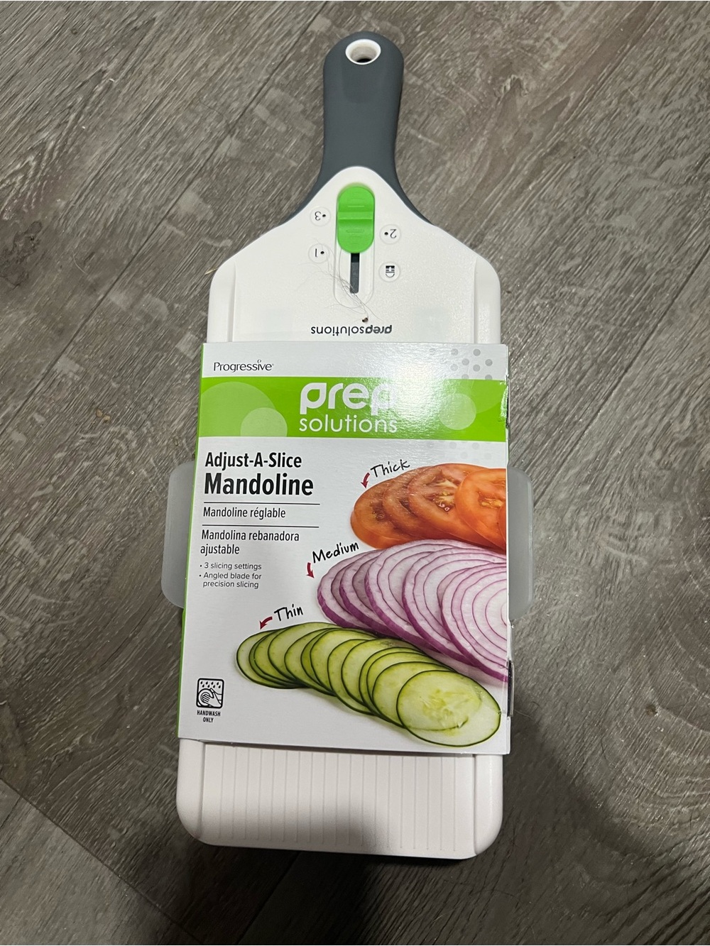 Adjust-A-Slice Mandoline - White and Green
